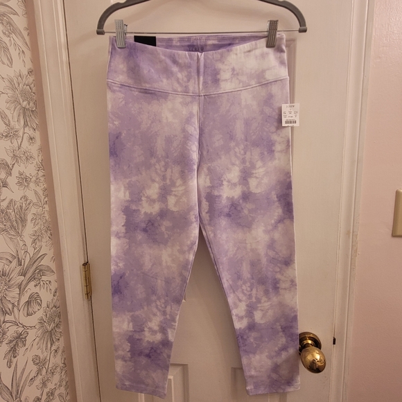 NWT J.crew factory lilac cropped leggings - Picture 2 of 4